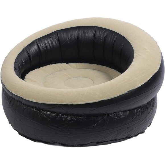 Inflatable Chair For Indoor & Outdoor Use Premium Flocked Surface Easy Inflates - Picture 5 of 7